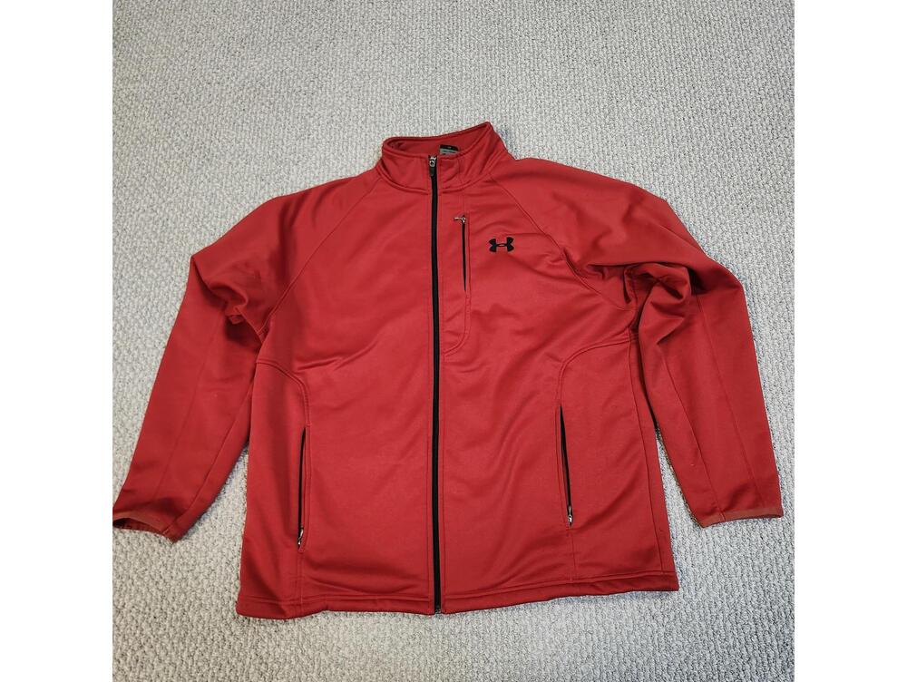 Under Armour Red Full-Zip Jacket Men's Size Large
